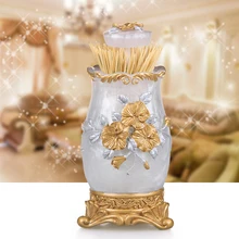 Высококачественный Европейский ретро простой милый толчок Автоматическая полимерная зубочистка коробка недеревянная гостиная домашняя портативная креативная коробка для зубочистки