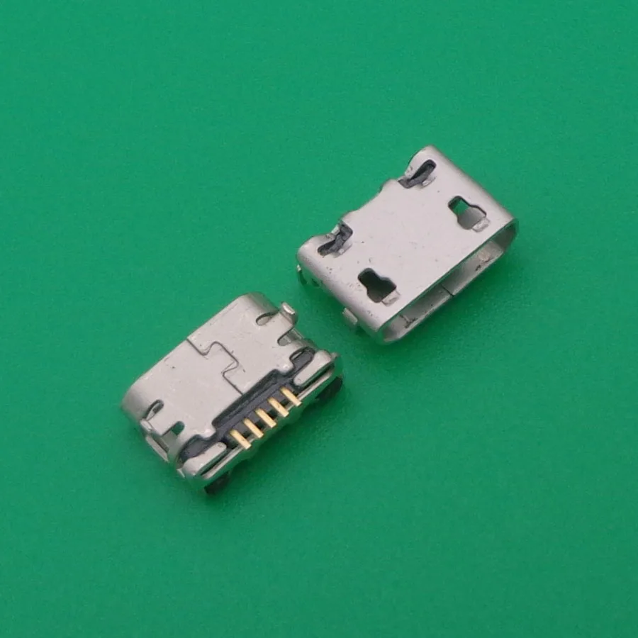 Микро-USB 5pin Ox horn Женский Usb-разъем с плоским отверстием четыре гнездо контактными