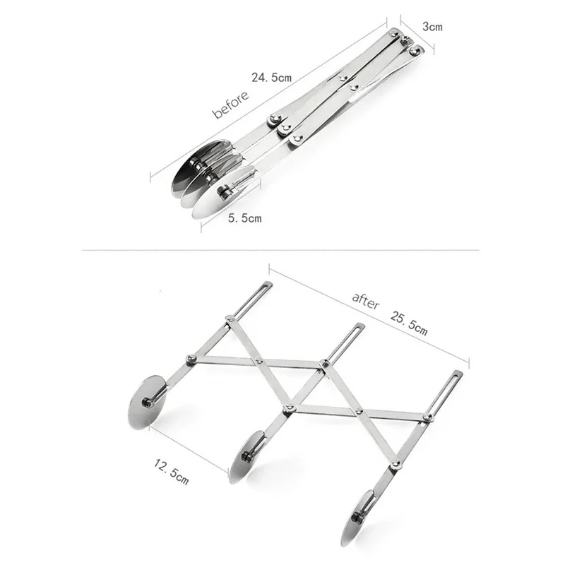 3/5/7 Wheels Cutter Dough Divider Side Pasta Knife Flexible Roller Blade Pizza Pastry Peeler Stainless Steel Bakeware Tools 35 3/5/7 Wheels Cutter Dough Divider Side Pasta Knife Flexible Roller Blade Pizza Pastry Peeler Stainless Steel Bakeware Tools 35