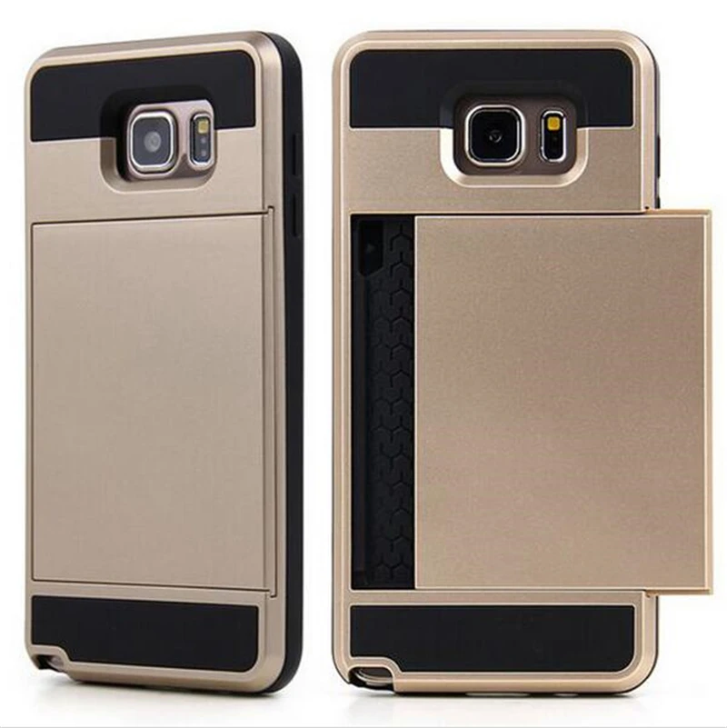 

Couqe Back Card Cover for Samsung Galaxy S3 S4 S5 S6 Edge Plus S7 G530 G360 A7 Note 3 4 5 Slide Hide Card Design Capa Etui ajax