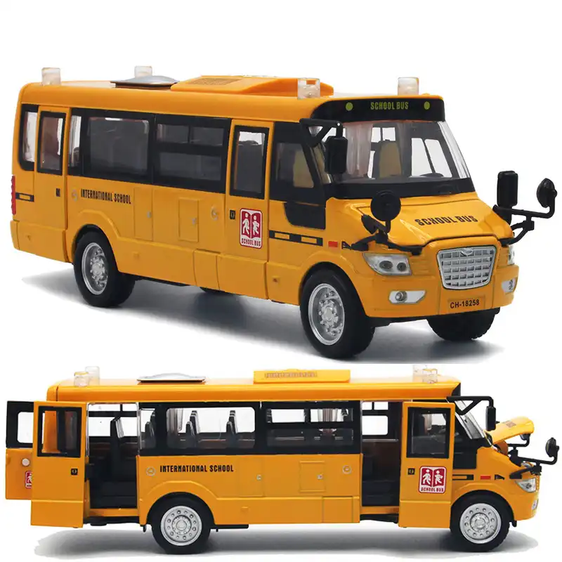 large toy bus with opening doors