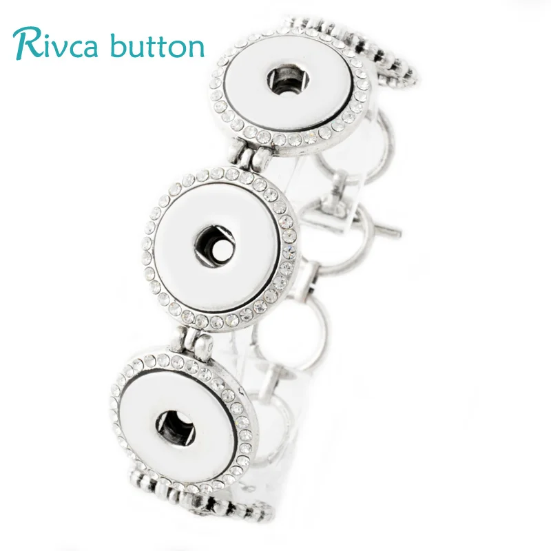 

P00767 Snap Button Bracelet&Bangles Newest Design Snap Button Zinc Alloy Charm Bangles 18mm Rivca Snap Button Jewelry