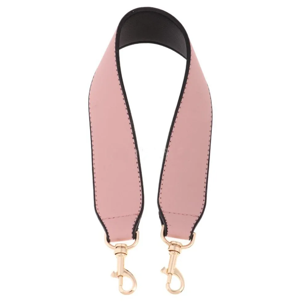 Bag Strap PU Leather Woman Shoulder Bag Handles Handbag Strap Belt 50CM Long Band DIY Replacement Accessories Gold Buckle KZ1005