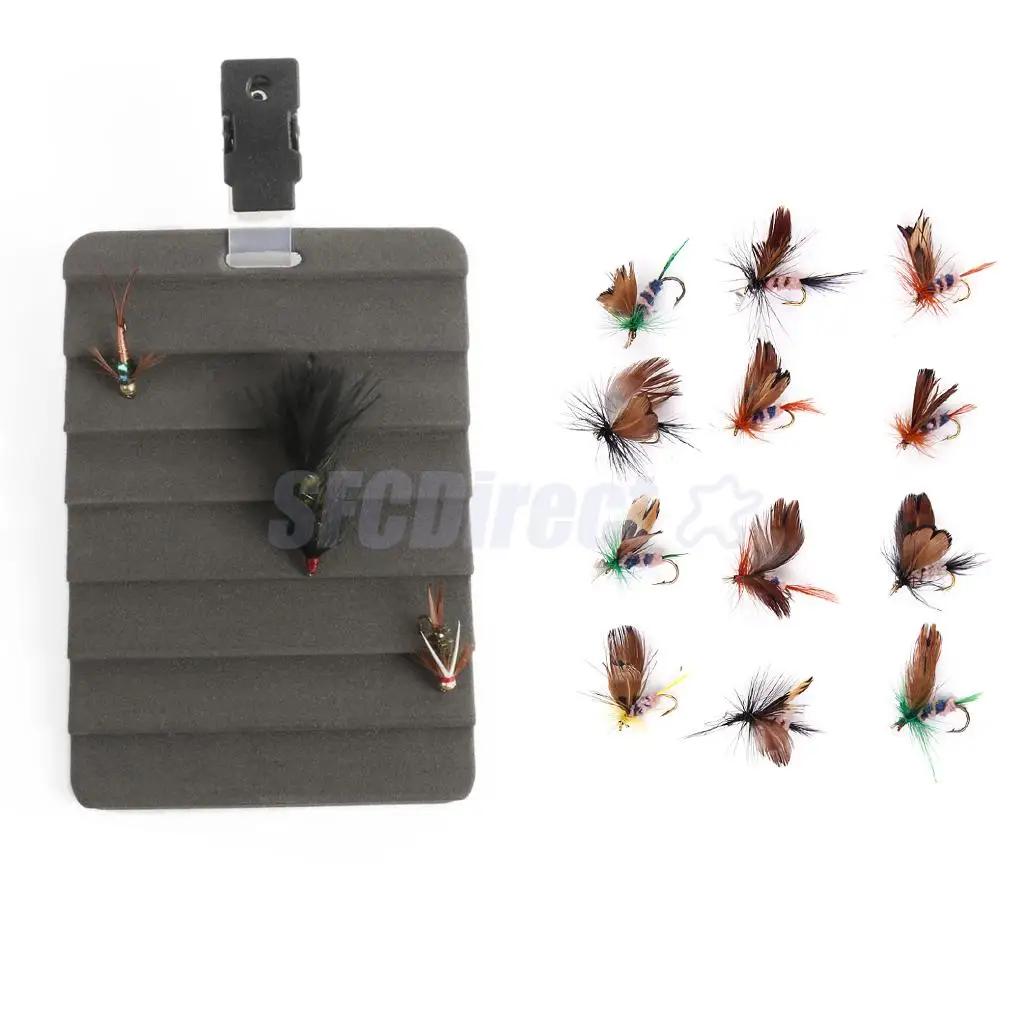

Ripple Fly Patch Dryer with Vest Clip Fishing Wet Flies Hooks for Trout Bass