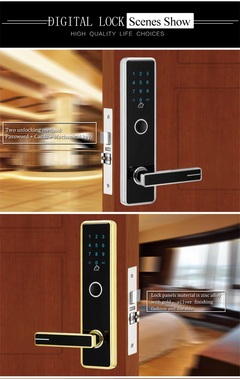 Touch Screen Keypad Password Door Lock 