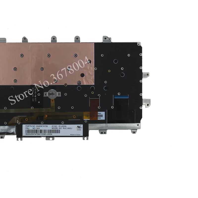 Для lenovo Thinkpad Carbon X1 Gen 4 4th X1C Клавиатура для ноутбука c подсветкой Русский без рамки черный