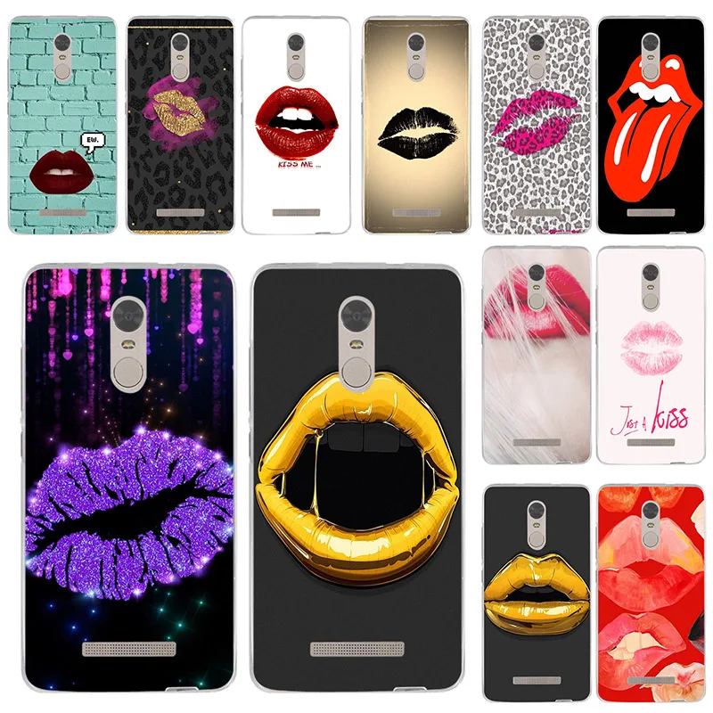 

Sexy Red Lips Lipstick Soft TPU Phone Case Silicon Bags for Xiaomi Mi Redmi Note 3 3S 4 4X 4A 5 5S 5A 6 6A 8 A1 Pro Plus Max 3