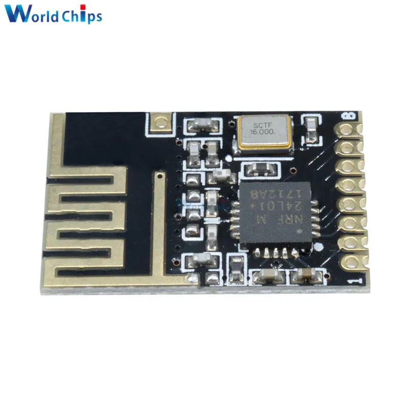 NRF24L01 SMD беспроводной Wifi адаптер приемопередатчика Модуль с антенной 2,4 ГГц NRF24L01 обновленная версия гнездо адаптера плата