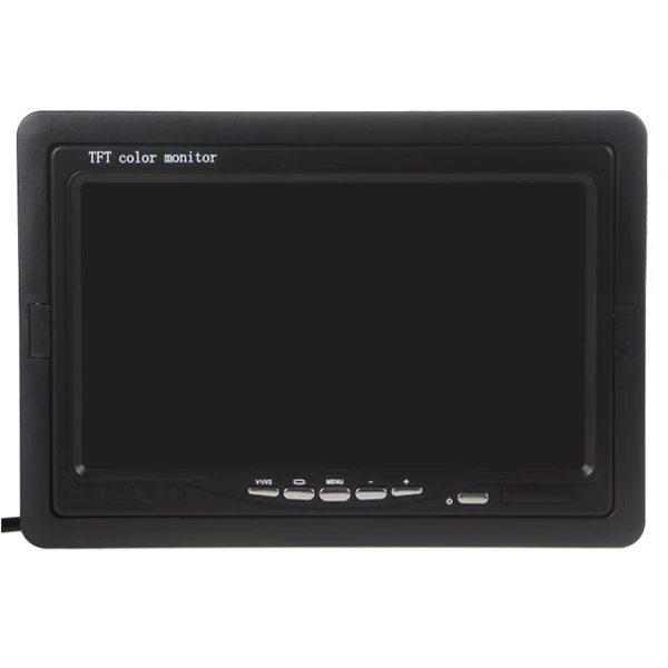 7 дюймов 800x480 RGB Цифровой дисплей 2 видео вход заднего вида подголовник автомобиля VCR монитор