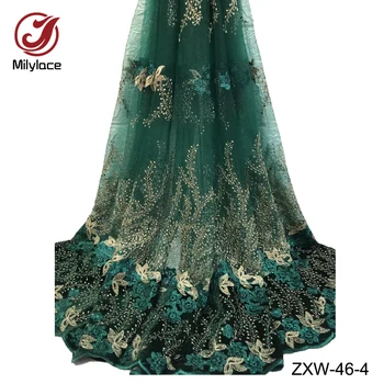 

Classical design french lace fabric 5 yards per lot jasper nigerian lace bridal wedding dress lace high quality net lace ZXW-46