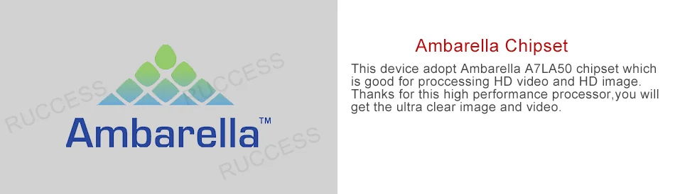 RUCCESS DVR Ambarella A7LA50 Car DVR GPS Logger Mini Dash Cam Full HD 1080p 1296p Car Camera Nigh Vision ADAS Speed cam Car DVRS (2)