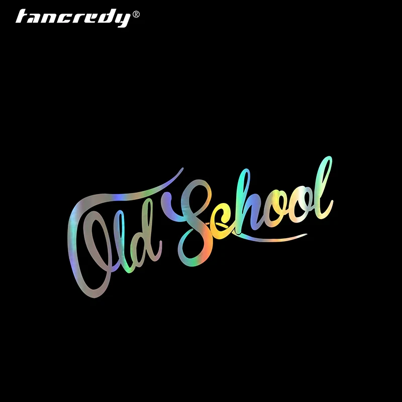 Tancredy 17*9 см оригинальная игрушечная Стикеры s и надписи &quotOLD SCHOOL&quot бампер