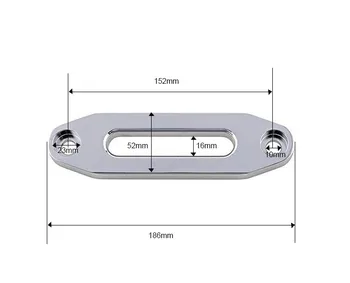 

Universal Sliver 5000LBS hawse aluminum fairlead for off road winch line, atv winch auto parts