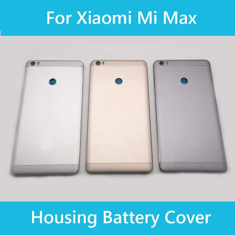 Back Housing Cover For Xiaomi Mi Max Battery Door Rear Case Replacement With Logo Buttons + Camera Flash Lens | Мобильные телефоны