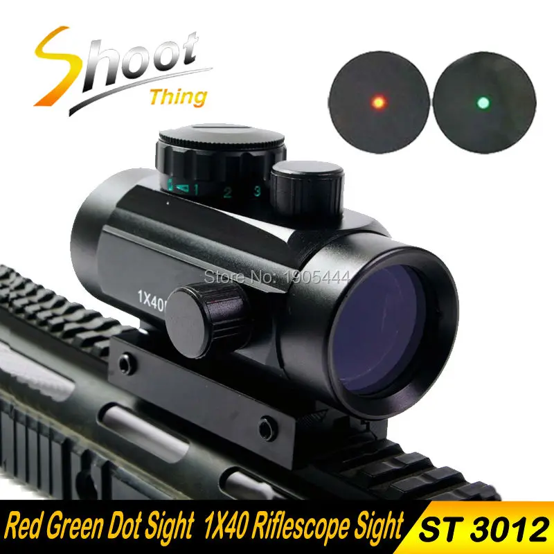

ST 3012 1x40 Red Dot RifleScope Sight with 11mm/20mm Picatinny Weaver Rail Mount of Hunting Scopes