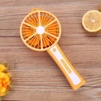 

Lemon Handhold Fan 3 Gears Speed Control 5 Colors Available Desktop Fan with Clip for Gift Lemon Style Household Ventilator