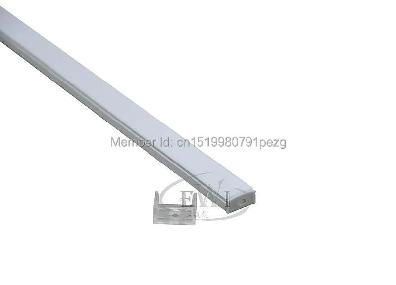 10 X 1M Sets/Lot U shape led strip aluminum channel and alu led profile for recessed wall or floor lighting