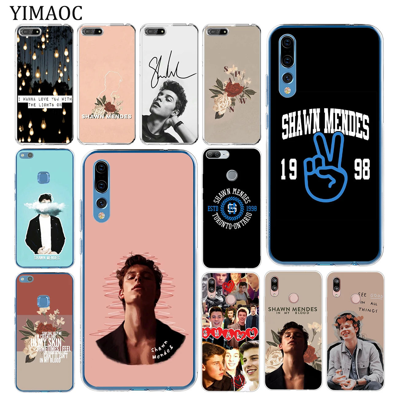 Мягкий силиконовый чехол для телефона YIMAOC singer Shawn Mendes из ТПУ Huawei P30 P20 Pro P10 P9 P8 Lite 2016