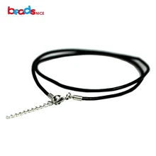 Beadsnice женщины ювелирные изделия из натуральной кожи ожерелье черный моды латунь застежкой Омар Коготь длинная полоса воротник женщины ожерелье id3932