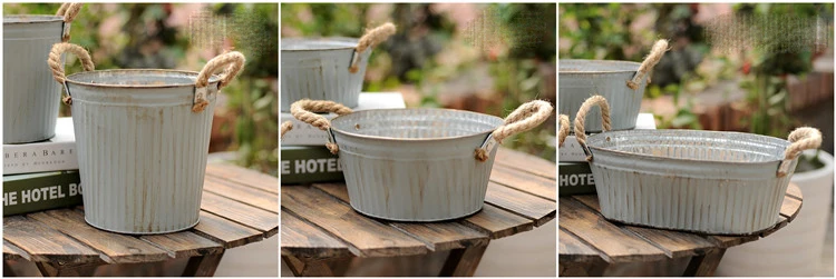 garden decoration pot metal old (28)