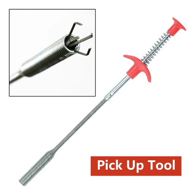 4 Claw 85cm Long Reach Flexible Pick Up Tool Spring Grip Narrow Bend