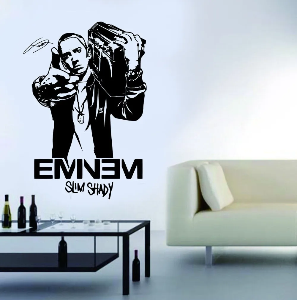 Eminem Rapper 8 Mile vinyl wall art decal sticker Custom wall decor