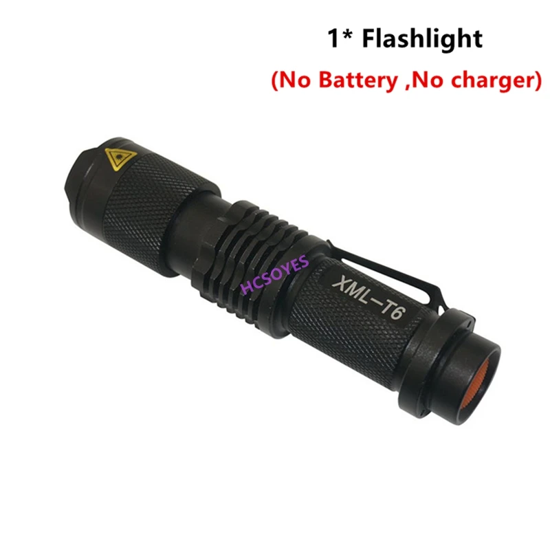 Mini Portable torch Waterproof LED Flashlight CREE XML T6 Modes Zoomable LED Torch penlight Linterna hight power led