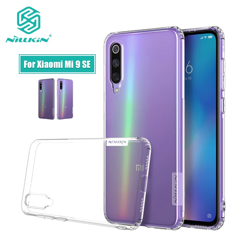 

For xiaomi mi 9 se case Cover 5.97 '' Nillkin Nature Transparent Clear Soft silicon TPU Protector cover for xiaomi mi9 se case