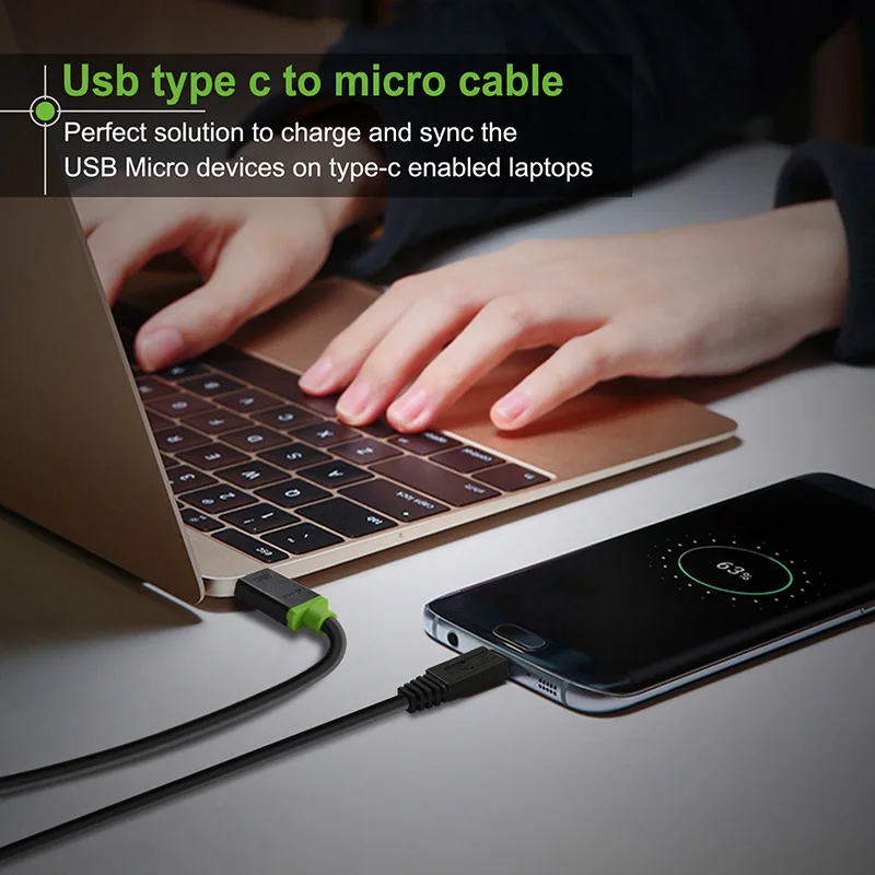 Cabletime USB Type C to USB2.0 Micro Cable M/M for Camera Type C 3.1 to Micro B Date Fast Charging for New Apple Mac Book N174 Cabletime USB Type C to USB2.0 Micro Cable M/M for Camera Type C 3.1 to Micro B Date Fast Charging for New Apple Mac Book N174