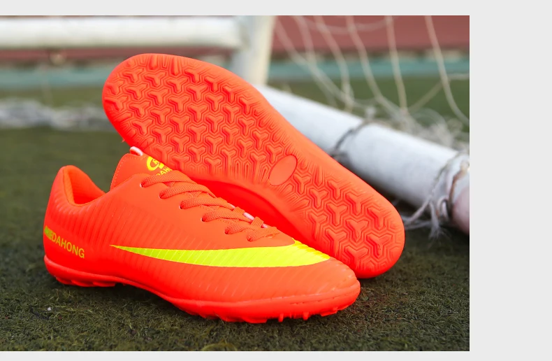 ZHENZU бренд для мужчин Indoor обувь для футбола Superfly дышащая высокое качество дешевые оригинальные TF Дети Футбол Сапоги де стопы