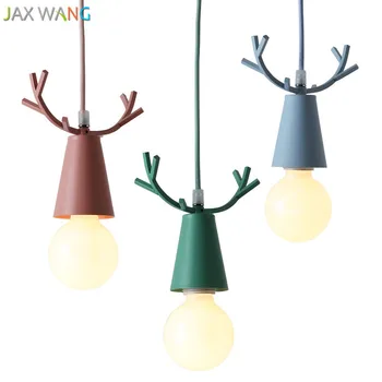 

Nordic Modern Creative Color Macarons Pendant Lights Kid Bedroom Warm Cute Pendant Lamp Restaurant Bar Decor Hanging Light