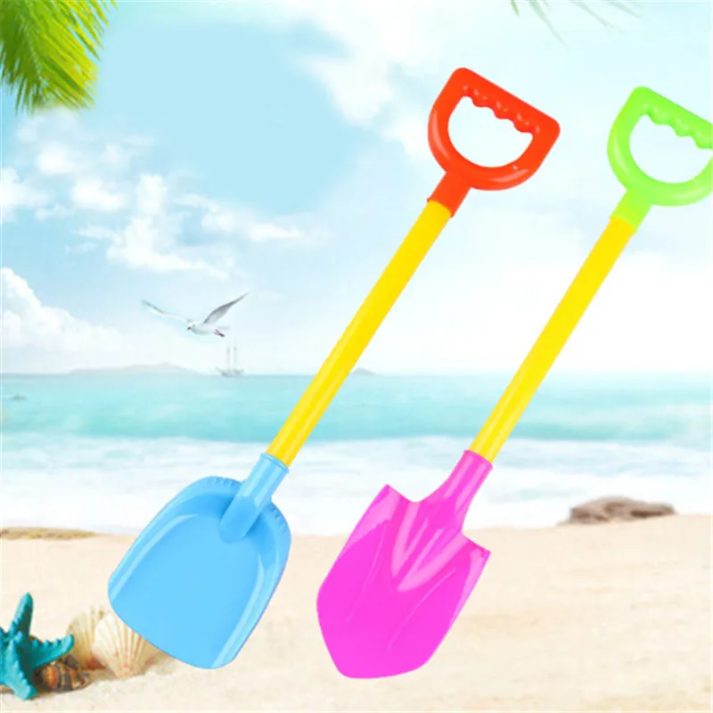 

2Pcs Sandbeach Shovel Toys Kids Children Colored Plastic Shovel Model For Kids Outdoor Sports Beach Dune Tool Toys