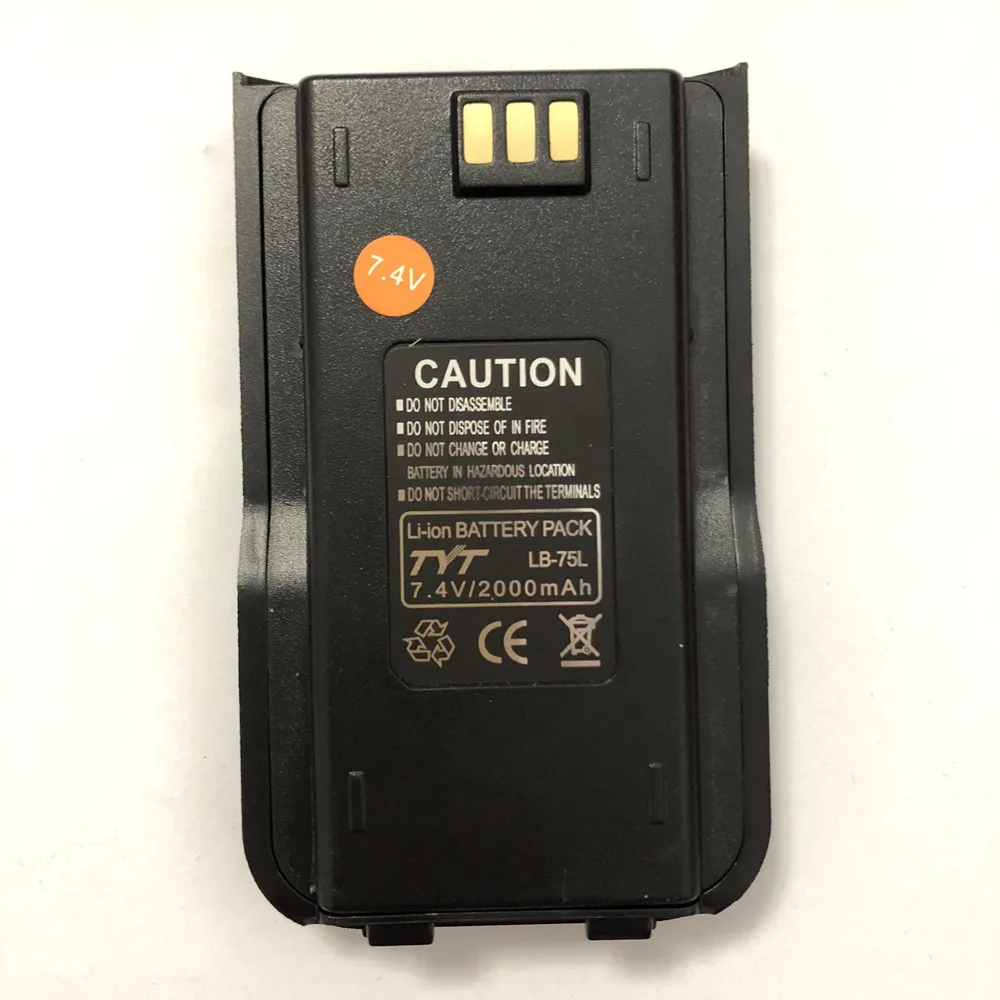 

Original Li-ion Battery LB-75L for TYT MD-380 MD-UV380 MD-UV390 MD380 MD-446 DP-290 Retevis RT3 2000mAh Walkie Talkie Accessory