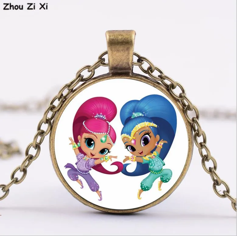 Shimmer And Shine wish little sister time Драгоценное Ожерелье игрушки - Цвет: 2