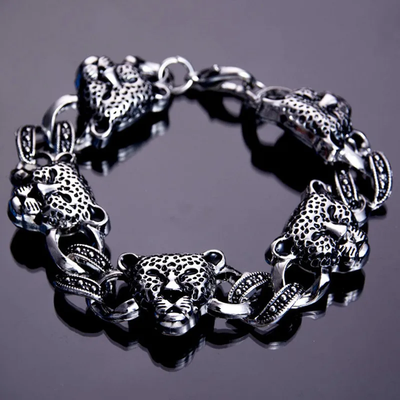 

Stainless Steel Skull Bracelets Crossing Skull