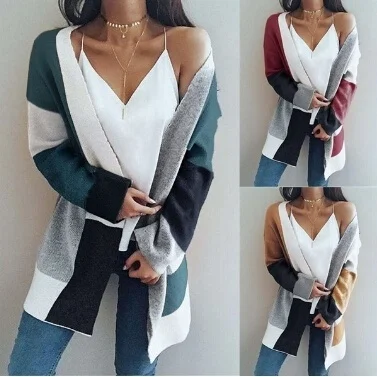 

Autumn Cardigan Women Knitted Sweaters Casual Winter Cardigan Coat Long Knitted Oversized Sweaters Korean Style Women Coat Top