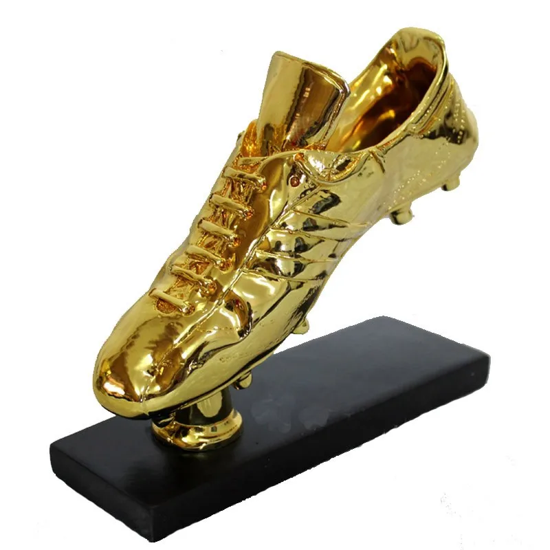 18k Gold Resin Football Boot Champions Award Shoes Replica The Best