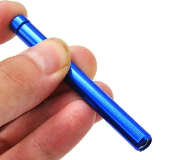 

Metal Snorter Sniffer Snuff Snorter Powder Bullet Dispenser Boxes 120pcs tobacco pipe-free shipping