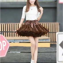 Последние Короткие свадебные юбки свадебный кринолин леди подъюбник для девочек вечерние белые/синие/розовые балетные Пышная юбка для танцев