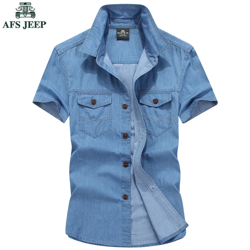 Жан di Ji ПУ брендовая одежда с Для мужчин Рубашки для мальчиков Повседневное Slim Fit джинсовая рубашка для мужчин дизайнер печати Camisa Брендовое платье рубашка 60