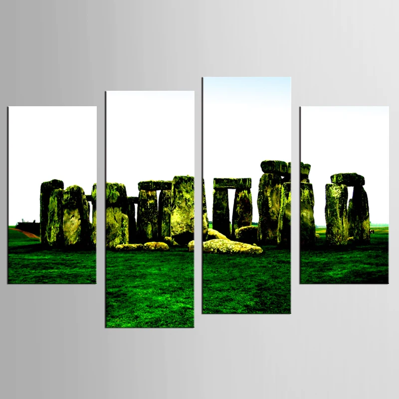 Картина на холсте с изображением красивого луга 4 шт./компл.|art for walls|wall art4 piece |