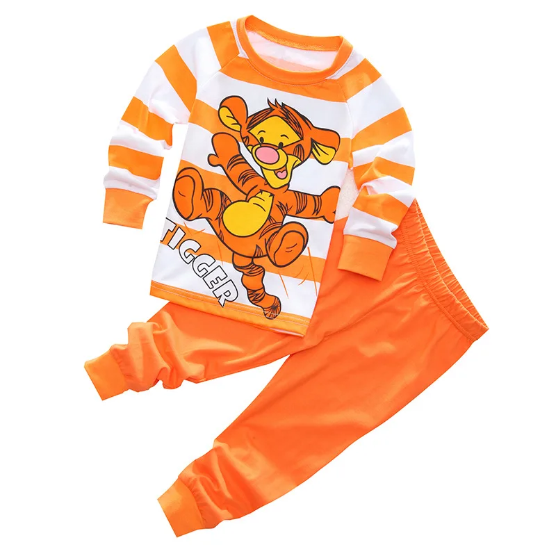 Комплекты одежды для детей; одежда для сна для мальчиков; детский пижамный комплект с Бэтменом; Хлопковая пижама с рисунком для маленьких девочек; пижамы на весну-осень - Цвет: Color C