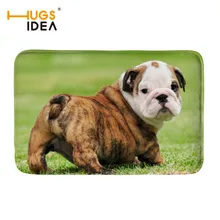 HUGSIDEA милые ковры с анималистическим принтом для гостиной бульдог 3D принт Ourdoor коврик для входной двери ковры креативный домашний декоративный Придверный коврик Tapis