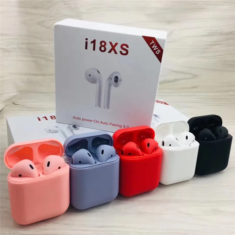 

2019 Newest i18xs TWS Original 1:1 Bluetooth Earphone With Pop-ups Window Wireless Headsets Bluetooth 5.0 Touch Headsets pk i18