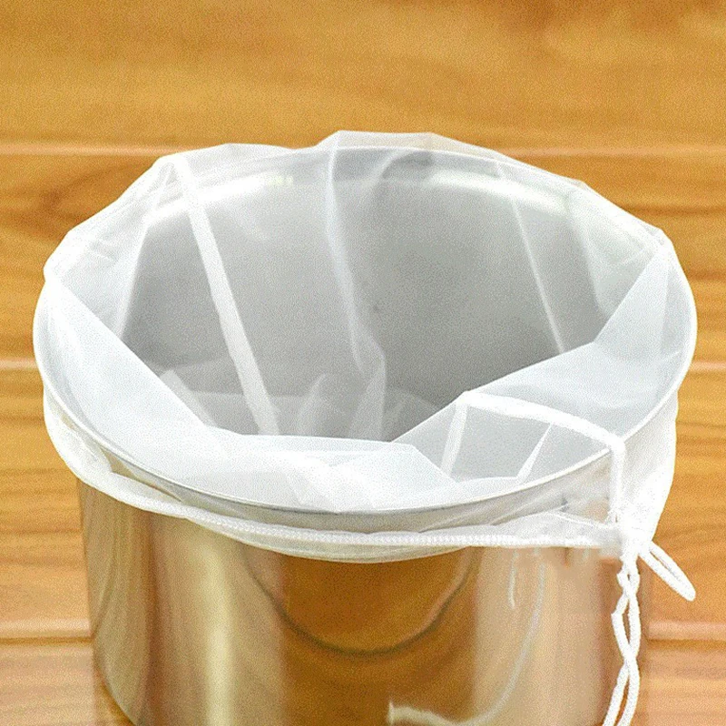 

Filter Bag with Fruit Cord, Extra Large Filter Bag, Multifunction Food Filter Bag for Loose Herb Tea Kitchen Accessories Sifter