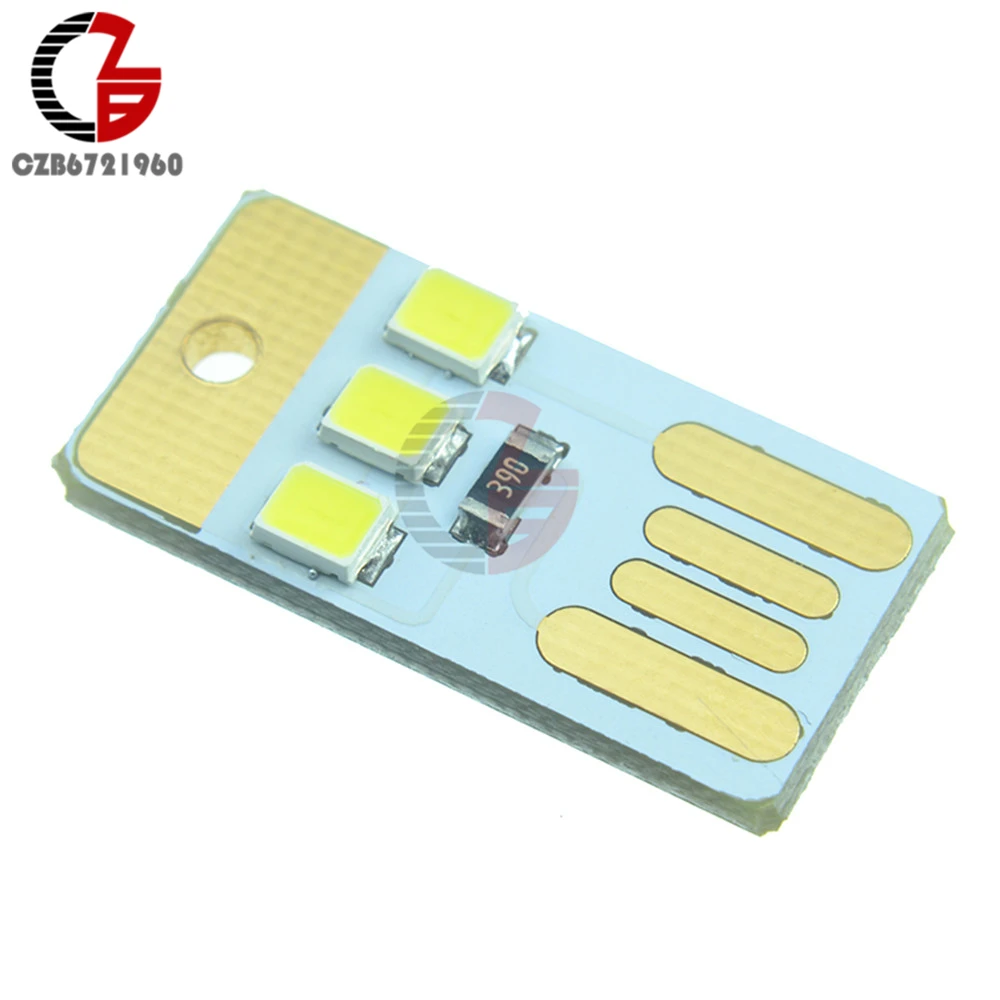 Мини светодиодный ночник USB мощность белый ModelLight карманная карточная лампа LED