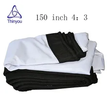 Thinyou Factory 150 inch 4:3 Projector Foldable High-definition Screen Portable Fabric for Office Eduction Training Meeting