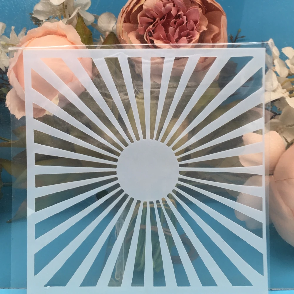5,9 "Солнце DIY Craft Многослойные трафареты настенная живопись штампованная для скрапбукинга тиснильный альбом бумага карты шаблон F5539
