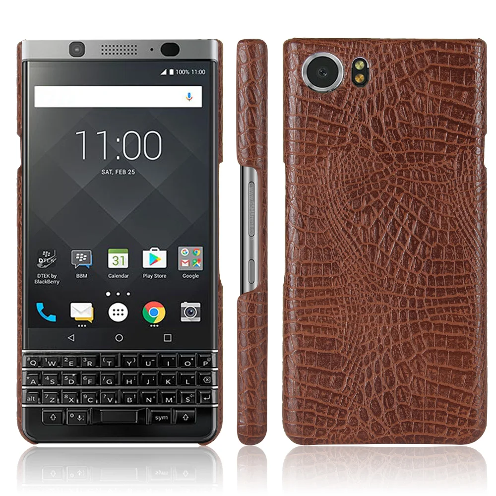 Роскошный кожаный чехол с крокодиловым змеиным узором для BlackBerry KeyOne KeyTwo Key2 Priv Q20
