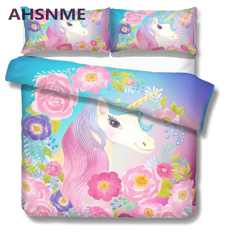 AHSNME المائية يونيكورن طقم سرير وحيد القرن unicornis الأطفال سوبر الحب هدية لحاف غطاء السرير غرفة المنزل المنسوجات AHSNME المائية يونيكورن طقم سرير وحيد القرن unicornis الأطفال سوبر الحب هدية لحاف غطاء السرير غرفة المنزل المنسوجات
